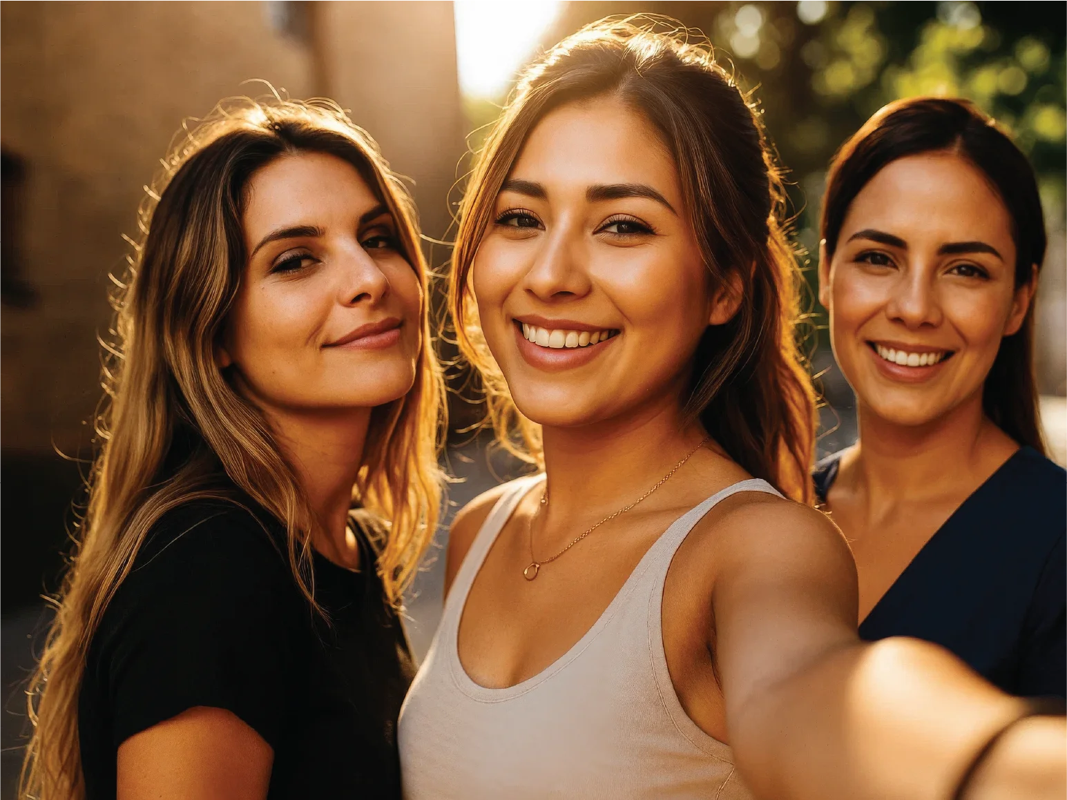 Mujer mirando por la ventana con calma